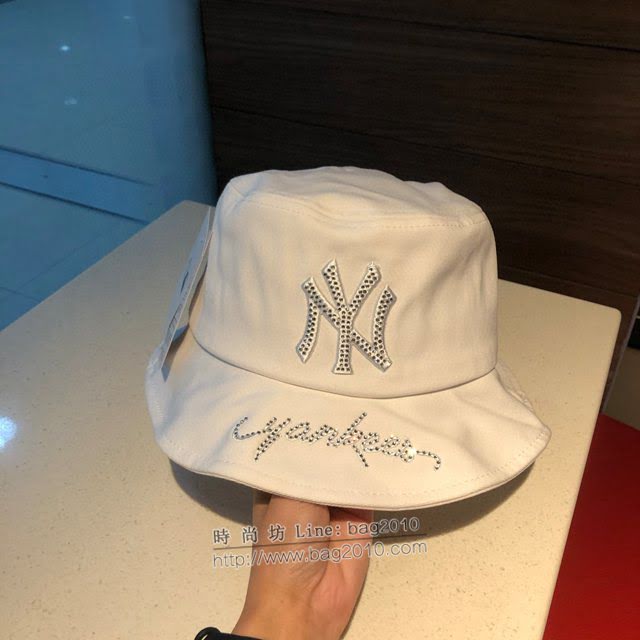 NY男女同款帽子 MLB帶鑽經典漁夫帽遮陽帽  mm1183